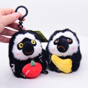 可爱网红白面猴挂件小猴子钥匙扣毛绒玩具水果猴玩偶包包饰品挂饰
