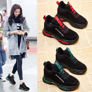 韩国潮牌2022新款运动鞋女关晓彤明星同款厚底老爹鞋韩版百搭透气