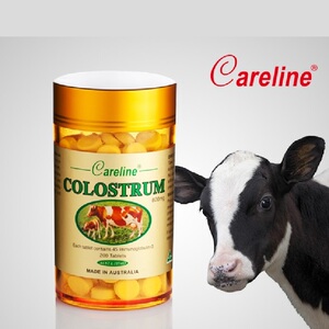 澳洲careline柯蓝牛初乳咀嚼片免疫球蛋白820mg200粒成人儿童孕妇