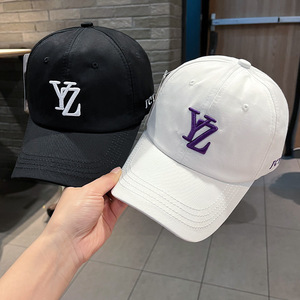 韩国专柜ny korcaps yz立体刺绣棒球帽女遮阳防晒鸭舌帽太阳帽ins