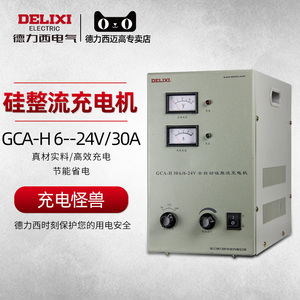 德力西大功率汽车电瓶充电器30a 6v 12v 24v三档硅整流直流充电机