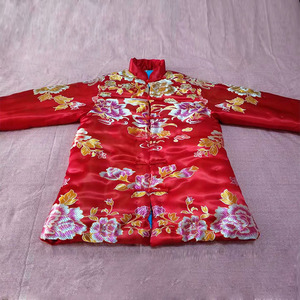 织锦缎棉袄成人