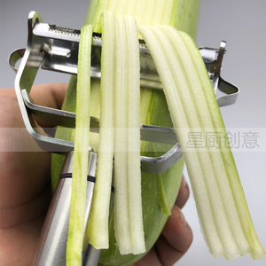 tb72485676淘宝手动旋q葫芦条工具钢削皮刀苹果削皮器多功能刮皮刀