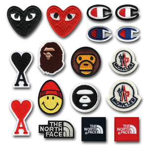 潮牌品牌标志航空logo徽章刺绣布贴羽绒服破洞补丁熨烫衣服装绣花