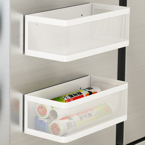 冰箱贴收纳盒磁贴置物架创意挂篮2024新款磁铁磁吸置物架筐无痕框