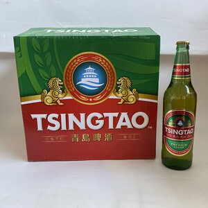 青岛啤酒双狮大瓶640ml*12瓶登州路56号量大优惠