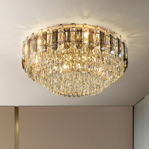 皇利莱2024新款轻奢客厅水晶吸顶灯欧式圆形现代简约餐厅卧室灯具