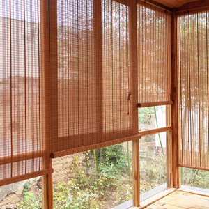 竹帘卷帘中国风隔断家用遮阳日式竹卷帘竹窗帘阳台装饰竹帘子防晒