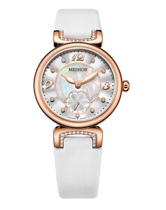 meshor名梭表女士手表时尚皮带手表防水休闲石英表腕表7026联保