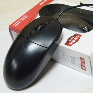 原经典双飞燕op220有线鼠标光电通用usb办公ps2圆口台式电脑通用