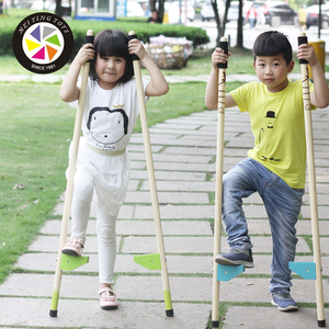MYGY幼儿园儿童踩榉木高跷平衡感统训练器材户外体育运动玩具包邮