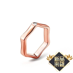 浪浪钉明星同款tasaki六边形戒指纯银款六角螺母情侣对戒山河令