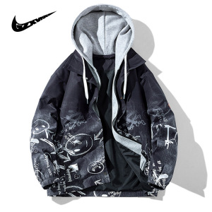 耐克黑色牛仔外套