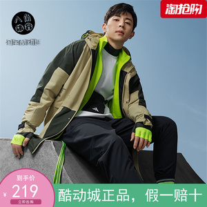 阿迪达斯邓伦同款运动梭织防风衣工装休闲夹克外套男gf4016fm9394
