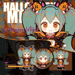 【换脑组】【笑酒工坊】vocaloid miku初音未来万圣节立牌徽章