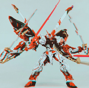 现货包邮大班红异端8814猩猩臂mg1/100mb样拼装模型玩具带大剑柄