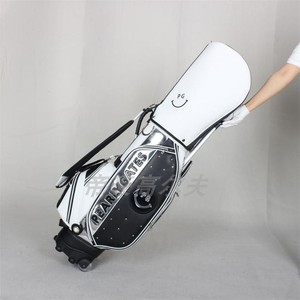 新款PG高尔夫拉杆球包 两轮 男女标准球杆包 水晶PU 时尚韩国便捷