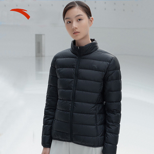 安踏羽绒服女运动上衣2023夏季新款轻薄短款女装官方旗舰店外套女