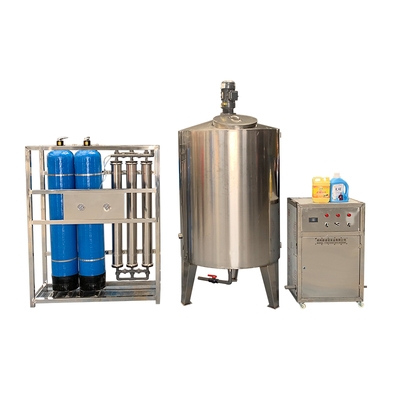 创业型汽车车用尿素液生产设备现场指导安装洗衣液制造一体机器.