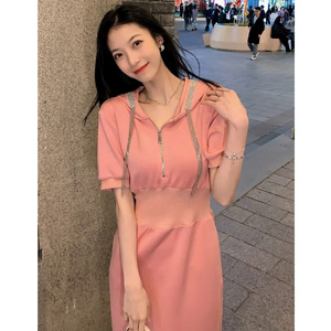 手工缝钻大摆连衣裙宽松大码露肩长裙胖妹妹服装女垚垚and沫沫155