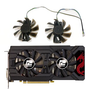 迪兰恒进 rx470酷能 470d酷能rx570酷能 显卡风扇 静音温控风扇