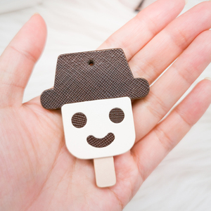 可爱迷你娃娃头雪糕小挂件汽车钥匙扣包包挂件奇形娃娃手工皮具