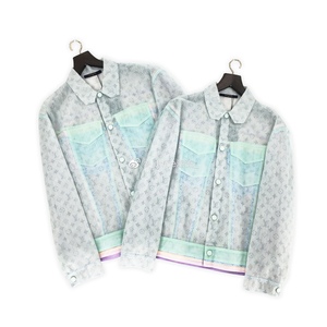 【现货】louis vuitton lv 欧根纱 炫彩满logo 马卡龙 外套夹克