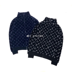 【现货】louis vuitton lv 满logo 羊羔毛 泰迪 摇粒绒 夹克 外套