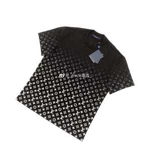 【现货】louis vuitton lv 20fw 黑白渐变字母满logo短袖 tee t恤