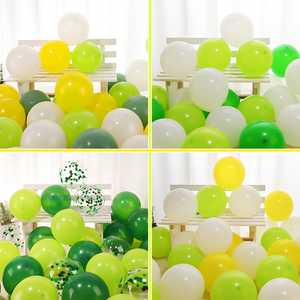 绿色毕业气球布置场景装饰复古橄榄绿61儿童节森林系主题汽球生日