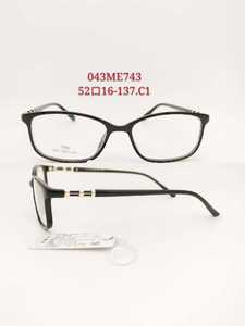 (182)百得佳： 男女TR90近视眼镜框架  镜框尺寸参数值52口16-137