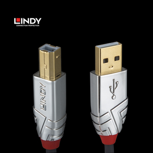 德国LINDY USB 2.0打印机线镀金高速方口数据线 移动硬盘线1/2/3m