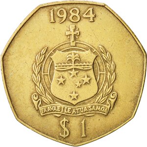 萨摩亚1塔拉硬币 国王版 大直径30mm七边形币 年份随机发 八品