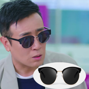 下一站别离秋阳于和伟同款圆形男士墨镜潮女时尚太阳镜复古眼镜