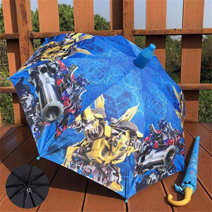 儿童雨伞卡通自动男女孩宝宝汽车学生变形金刚公主直柄遮阳创意伞