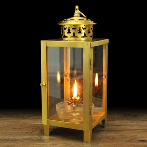 纯铜酥油灯灯座防风油灯罩供灯神台灯酥油灯灯罩蜡烛防风防雨水罩