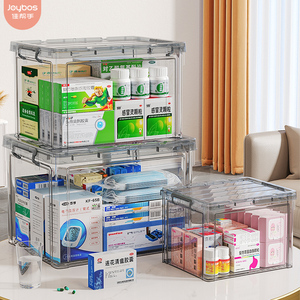 佳帮手药箱家庭装药品防疫医疗急救箱包口罩家用大容量药物收纳盒