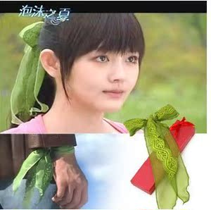 99%发带泡沫之夏绿发饰 绿丝带 大s绿夏沫 欧辰蕾丝同款绿相似.