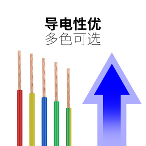 上海起帆单股铜芯硬电线BV4/6/10/16/25/35/50平方家装3米起剪零