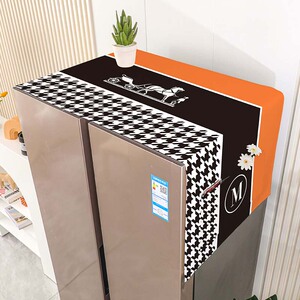 新款轻奢冰箱盖布防尘罩双开门冰箱防尘布套微波炉罩防尘防晒盖巾