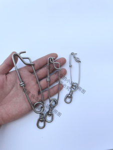 海钓船钓单绕转环大号加强不锈钢快速延绳钓自动挂扣连接器渔具