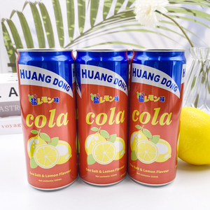 马来西亚进口晃动海盐柠檬味可乐型碳酸汽水饮料夏日解渴饮品罐装