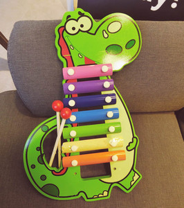 宝宝早教五音乐益智玩具儿童2345岁动物木制八音敲琴手敲木音琴