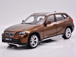 京商kyosho 1:18 宝马bmw x1 xdrive 28i 棕色 合金仿真汽车模型
