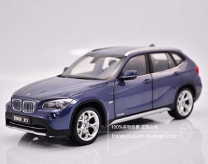 京商KYOSHO 1:18 原厂授权 宝马BMW X1 蓝色 合金仿真汽车模型