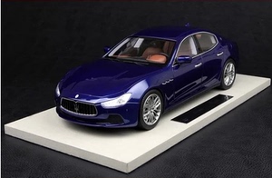 bbr 1:18 玛莎拉蒂总裁 maserati ghibli 蓝色 限量仿真汽车模型
