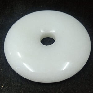 汉白玉扣平安扣挂件 2.5cm3cm3.5cm5cm8cm大小号玉扣八白玉串