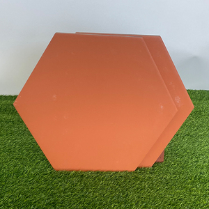 庭院红砖地砖六角红砖 闽南红砖地面 六边形铺地红砖陶土复古红砖