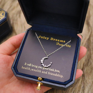 法国juicy dreams月亮项链女夏简约纯银不掉色轻奢小众女生礼物