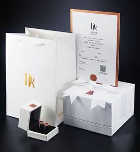 dr钻戒盒子戒指包装盒对戒单戒整套新款定制惊喜礼物情人节装饰